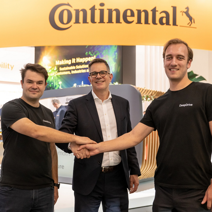 Muenchen, 04.09.2023Partnerschaft Continental mit DeepDrive