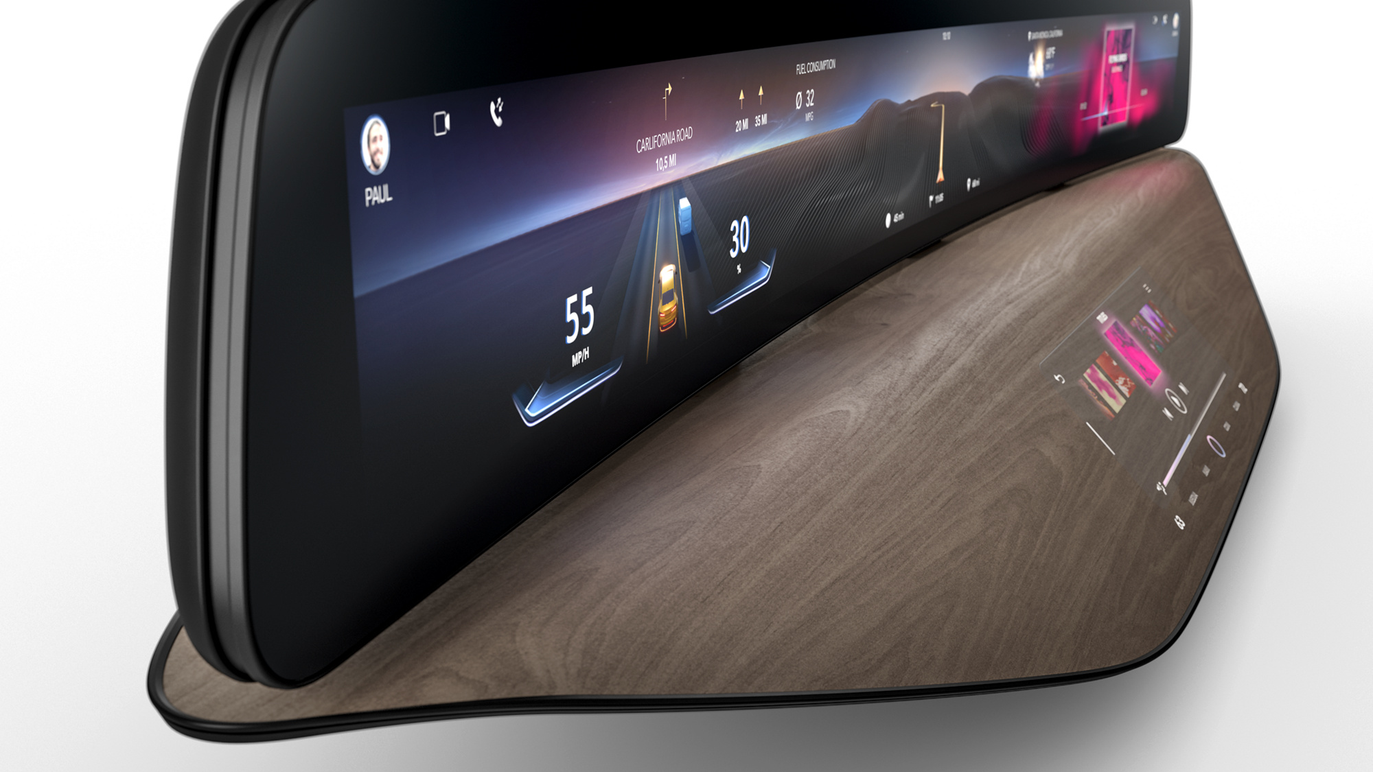 Continental Automotive Curved Ultrawide Displays