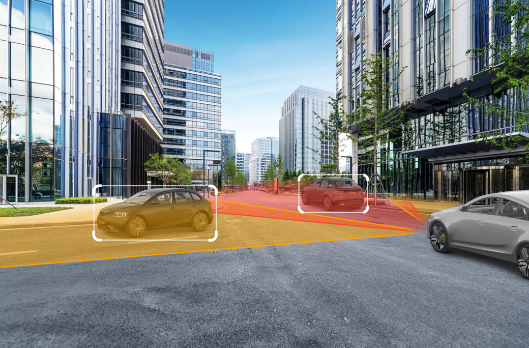 Wahrnehmung und Sicht spielen bereits heute eine wichtige Rolle in Advanced Driver Assistance Systems (ADAS).      Damit das autonome Auto der Zukunft jedoch in jeder Situation angemessen reagieren und seinen weiteren Weg planen kann, muss es 3D-Objekte einschließlich ihrer Position, Ausrichtung und Bewegung zuverlässig erkennen und identifizieren.      In unseren Kameras der nächsten Generation berechnen KI-Technologien diesen optischen Fluss selbst in der Kamera, was die Last auf nachgeschaltete Verarbeitungseinheiten verringert und Latenzzeiten durch die Datenübertragung reduziert.