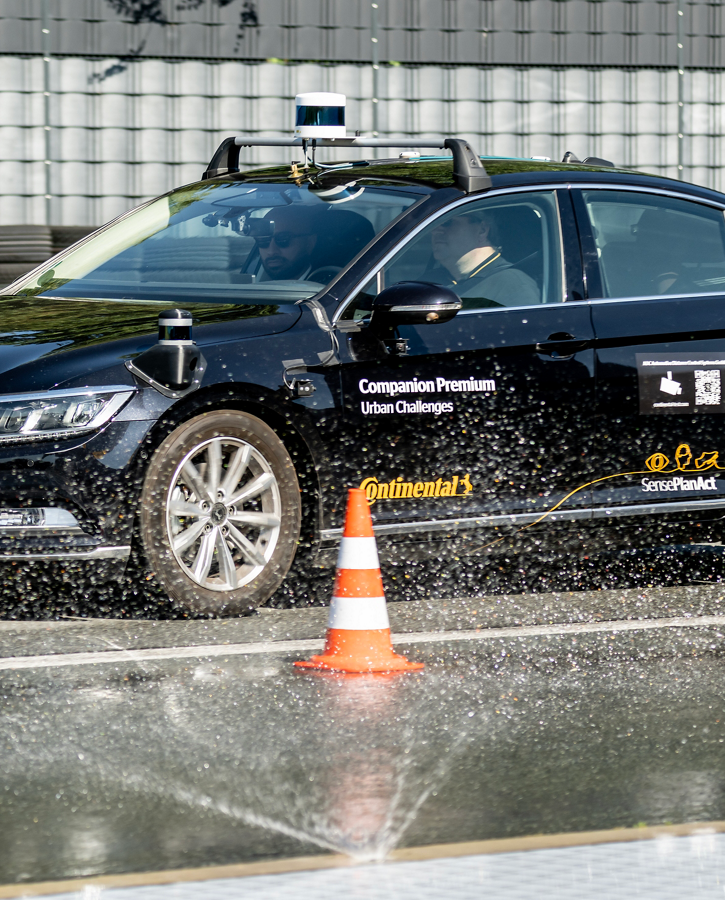 Continental Tech Show Track Testing Car