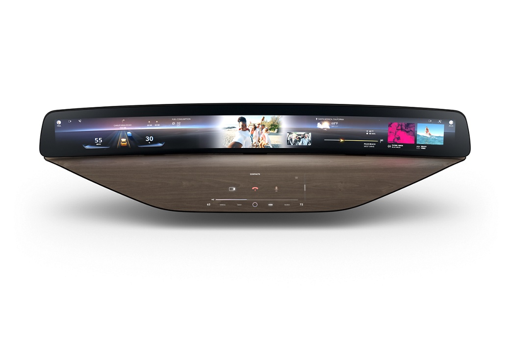 Curved Ultrawide Display Frontal Phone