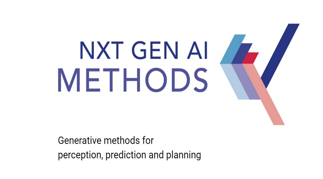 nxtAIM utilizes the massive potential of generative technologies to develop new approaches for better scalability, transferability, and traceability of autonomous driving functions that, so far, have been very limited in their scope of use. The focus is on developing generative methods that are complementary to the established discriminative methods of artificial intelligence. 